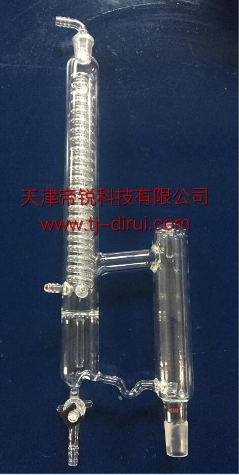 小型玻璃精馏塔头，手动调节回流...